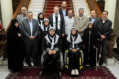 مراسم تجلیل از قهرمانان و مدال آوران رقابتهای پارالمپیک با حضور رییس مجلس شورای اسلامی